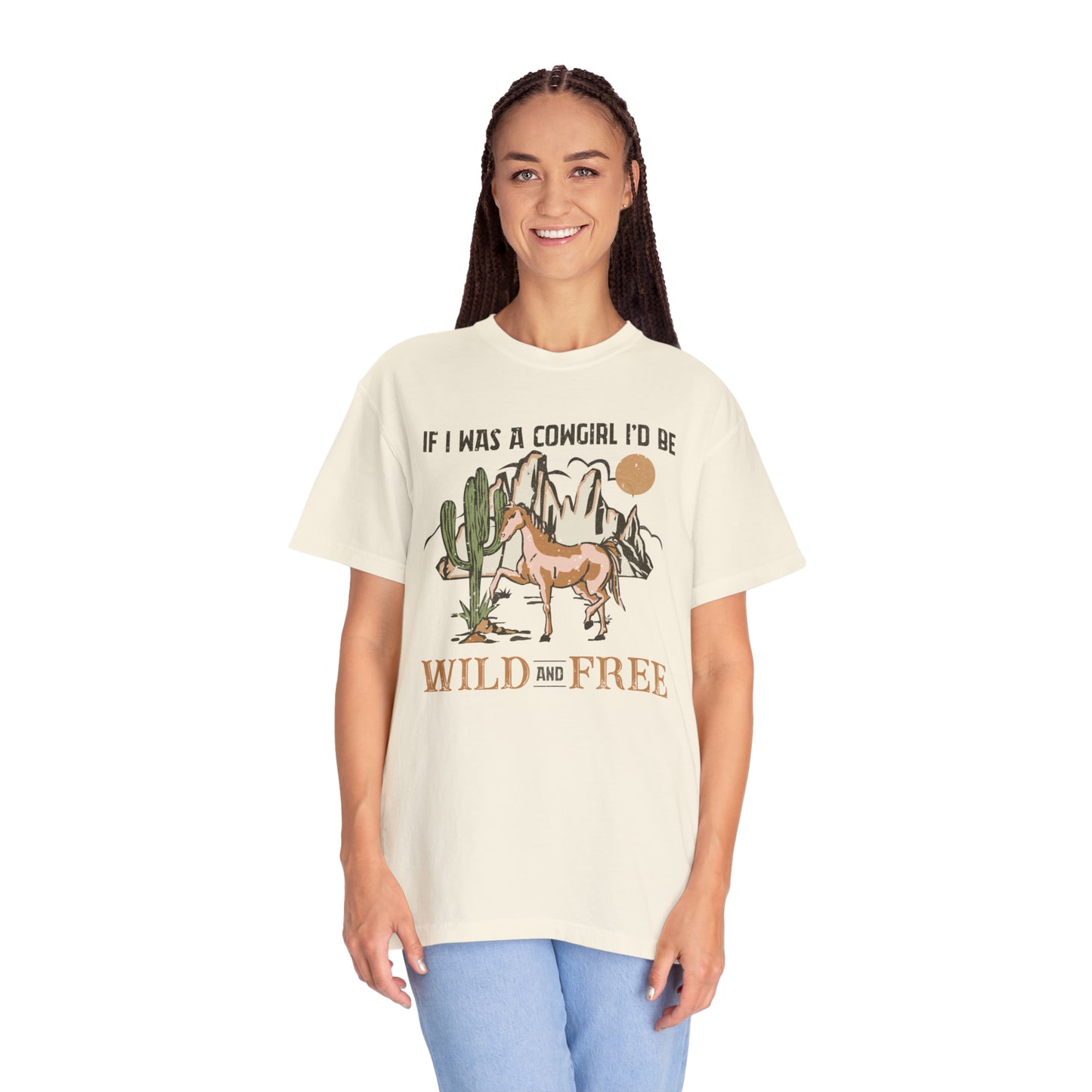 Distressed Cowgirl Comfort Colors Shirt