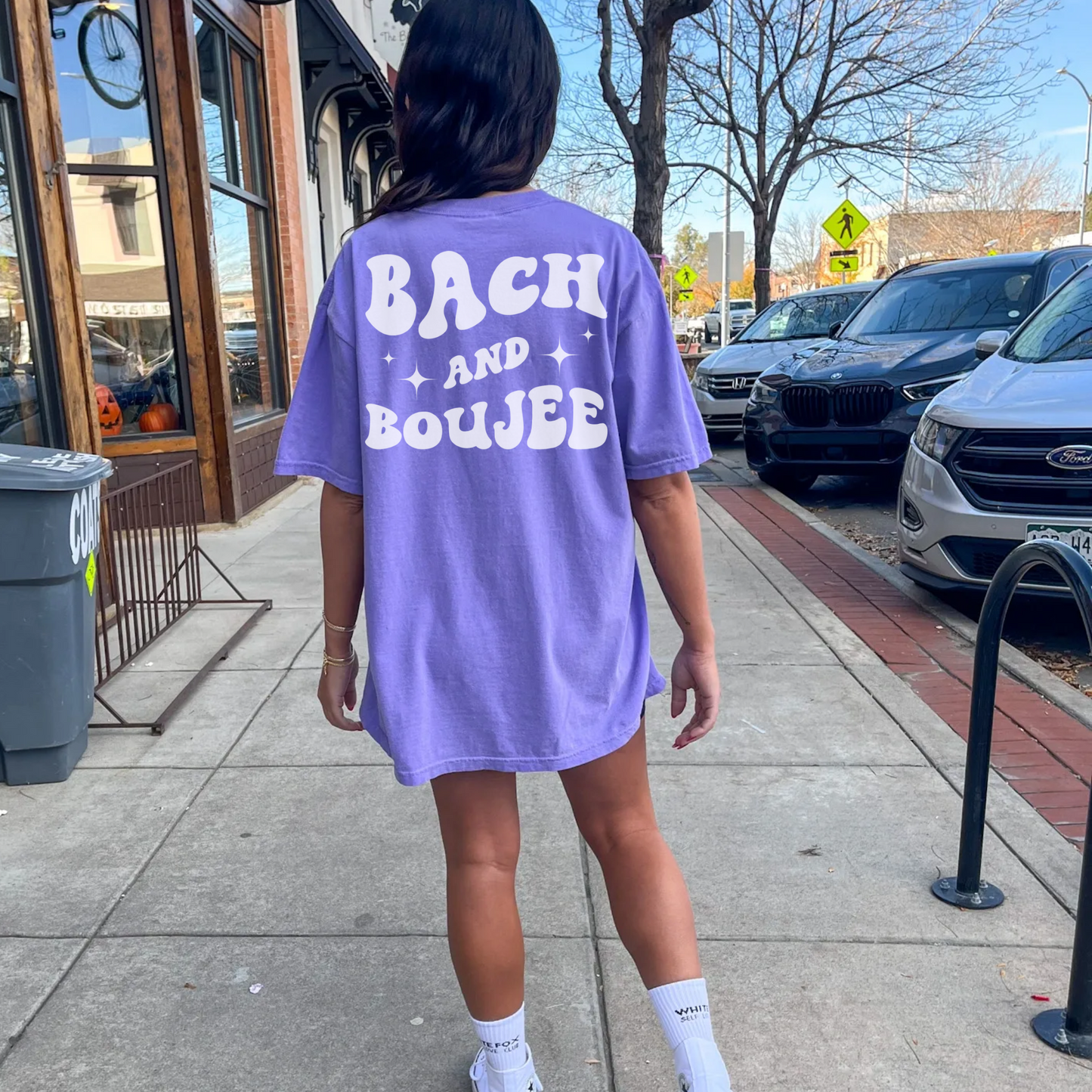 Bach and boujee retro inspired bachelorette party shirt.