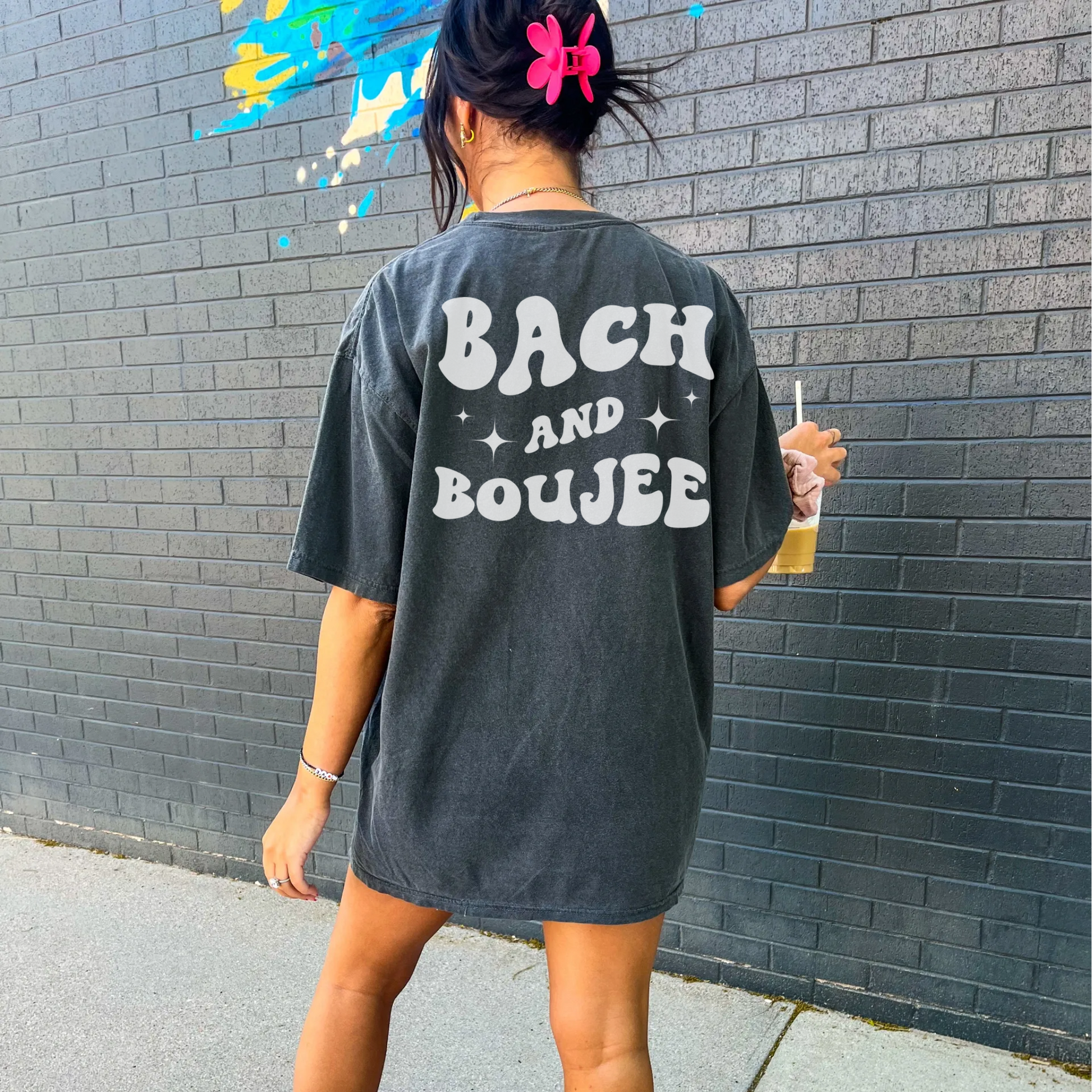 Bach and boujee custom bachelorette party comfort colors shirts 