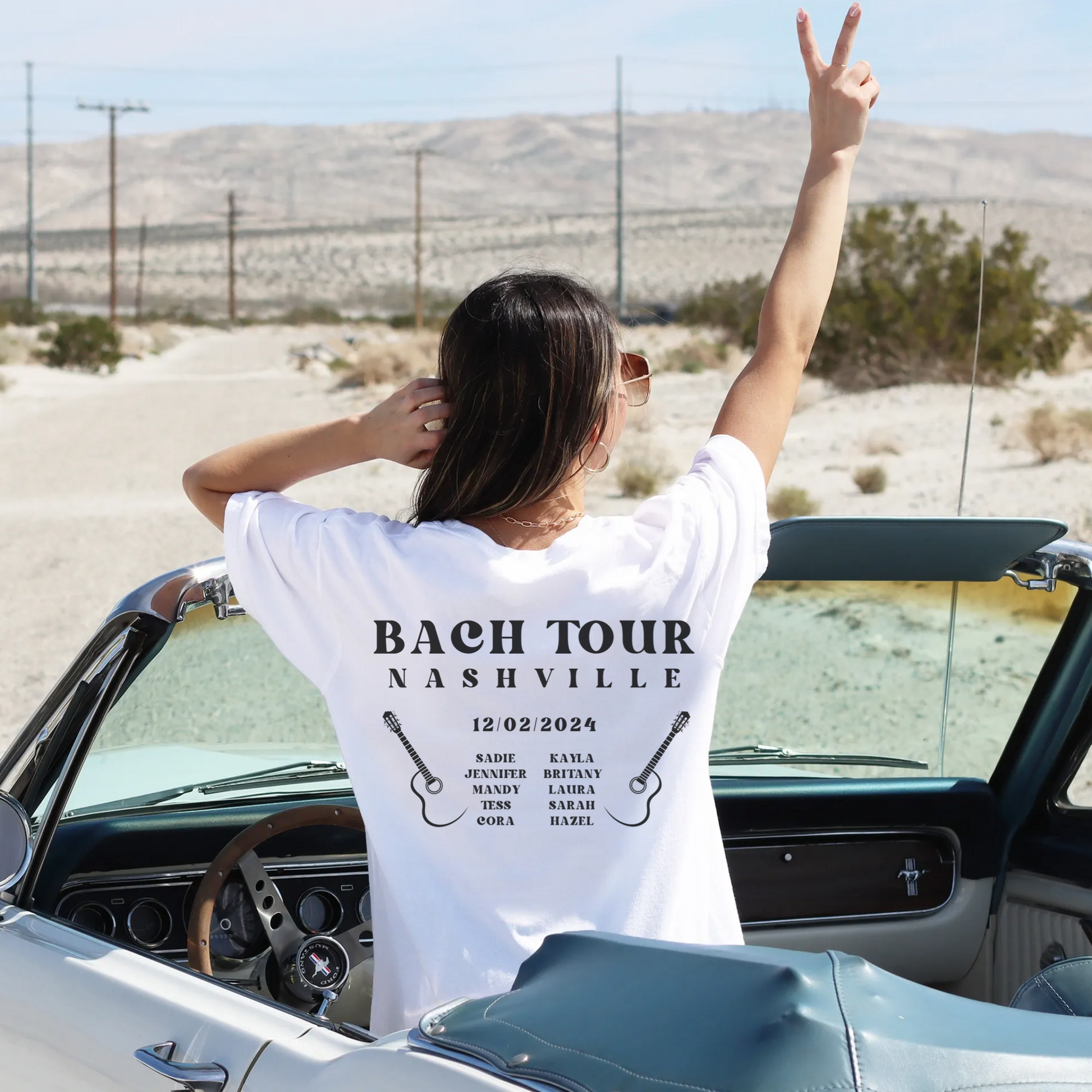 Comfort Colors oversized future bride retro bach tour band shirt 