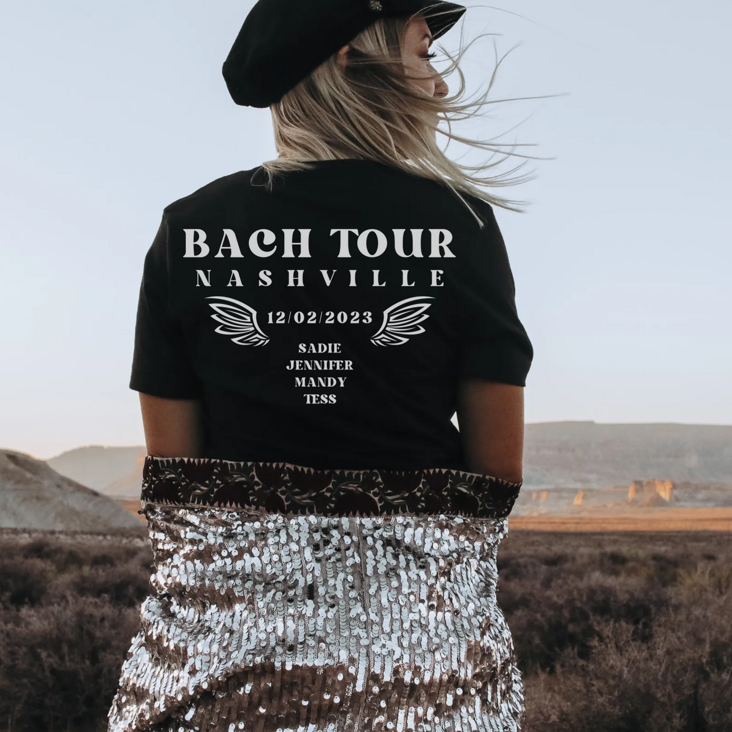 Custom bach tour band shirts matching bachelorette tees