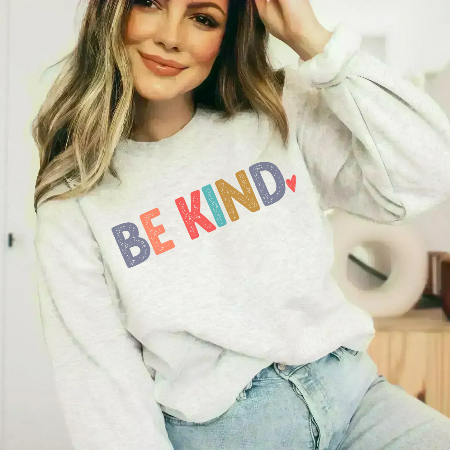 Distressed Be Kind Sweatshirt