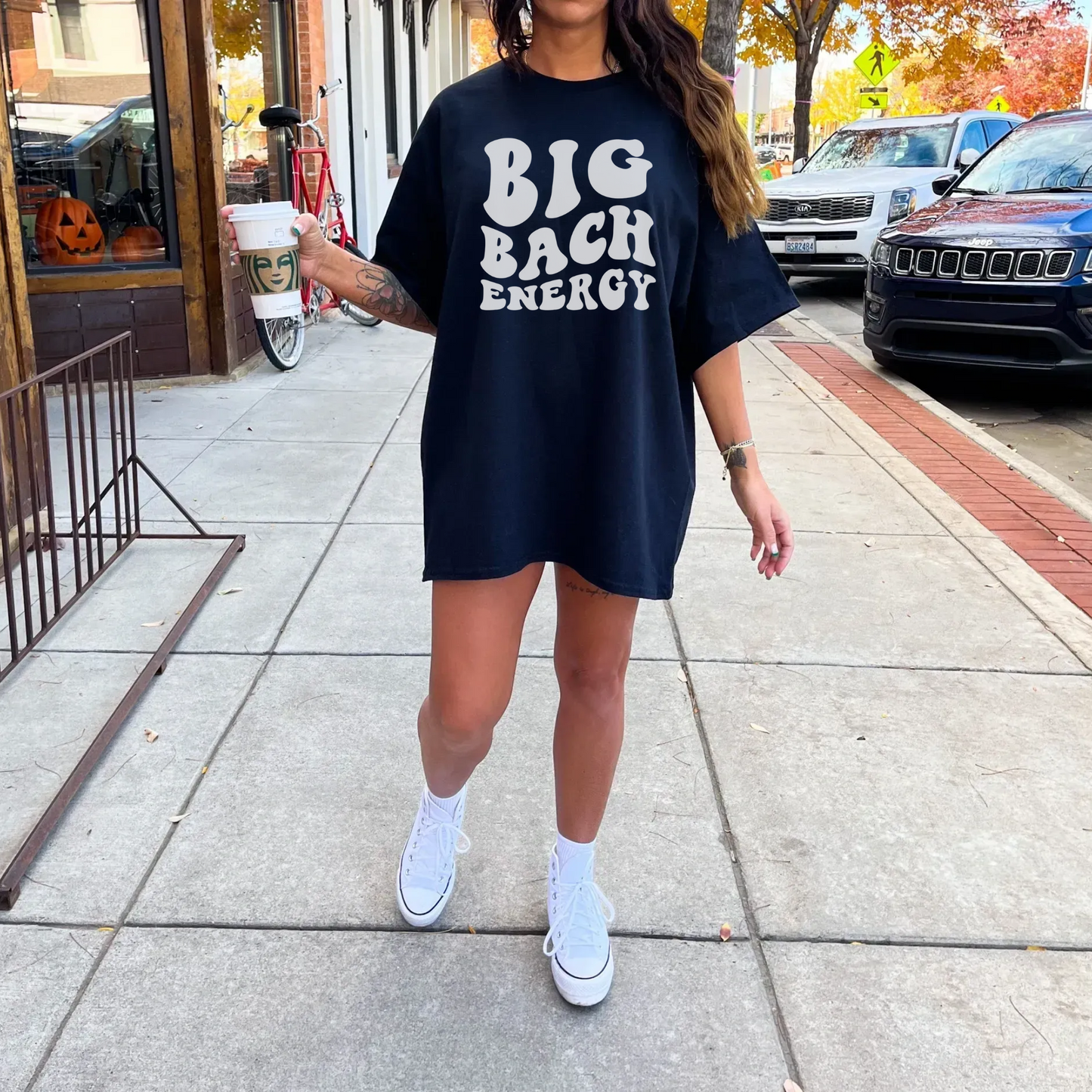 Oversized Comfort Colors Big Bach Energy Shirt.