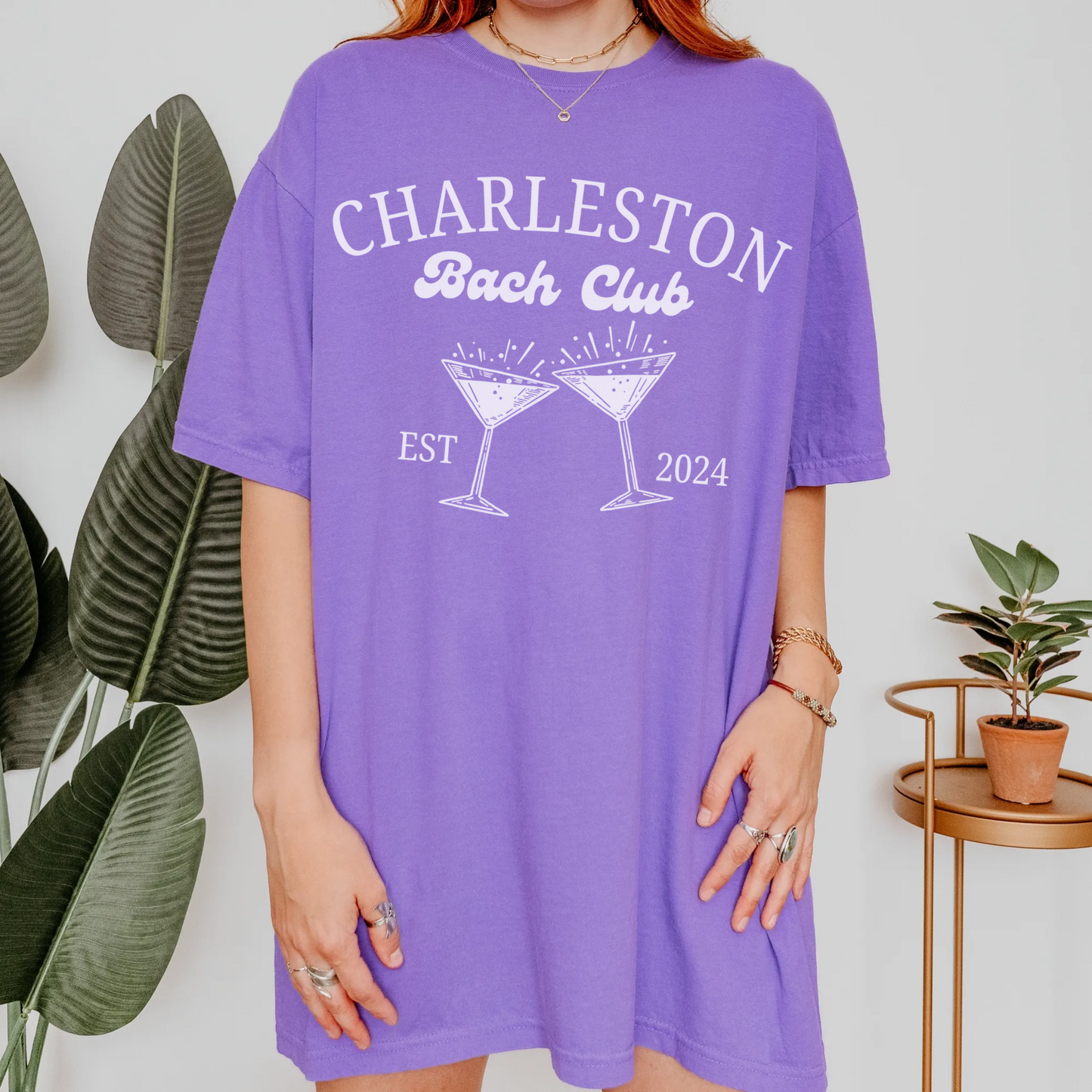 Custom City Retro Cocktail Bachelorette Shirt