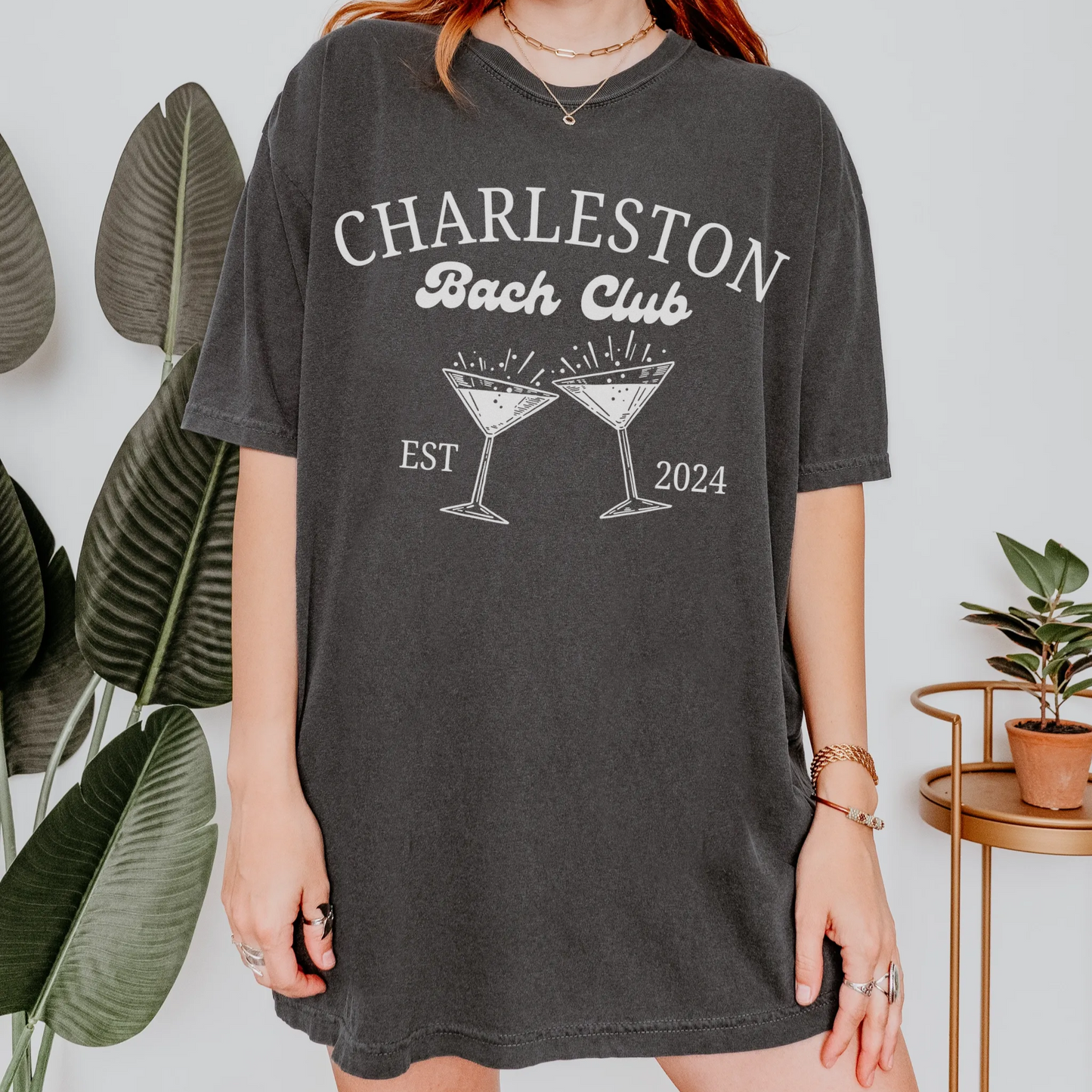 Custom City Retro Cocktail Bachelorette Shirt