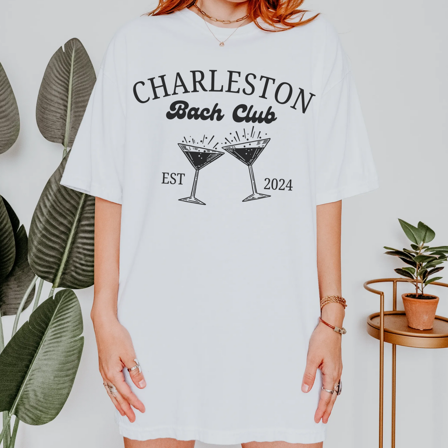 Custom City Retro Cocktail Bachelorette Shirt