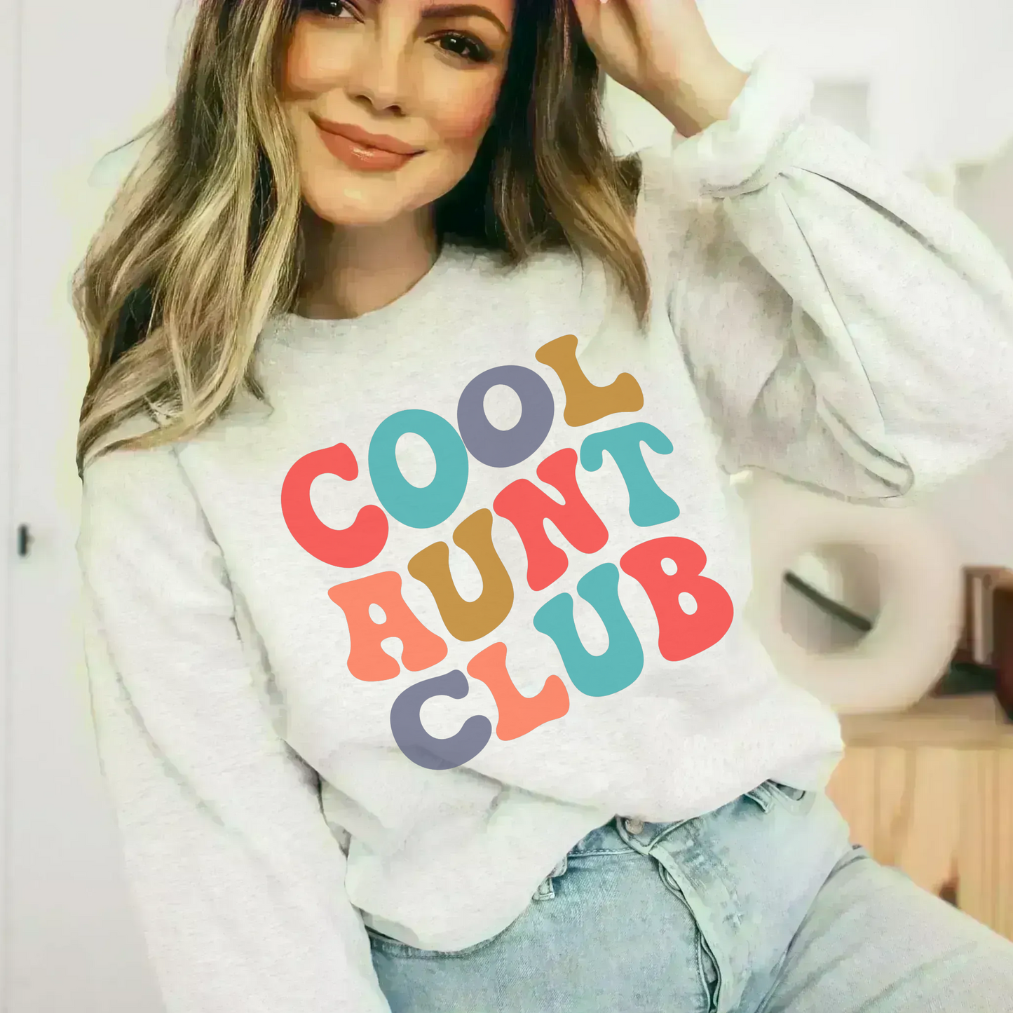 Retro Cool Aunt Club Sweatshirt