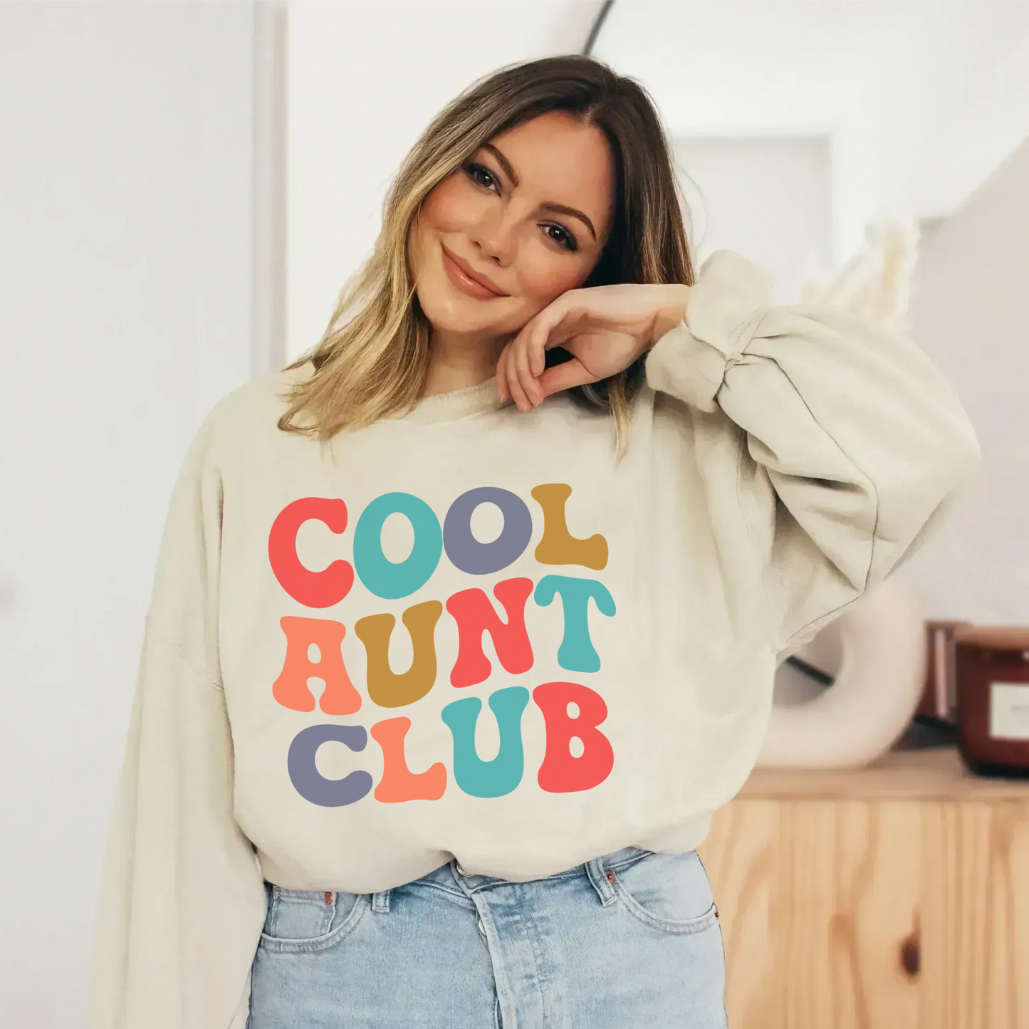 Retro Cool Aunt Club Sweatshirt