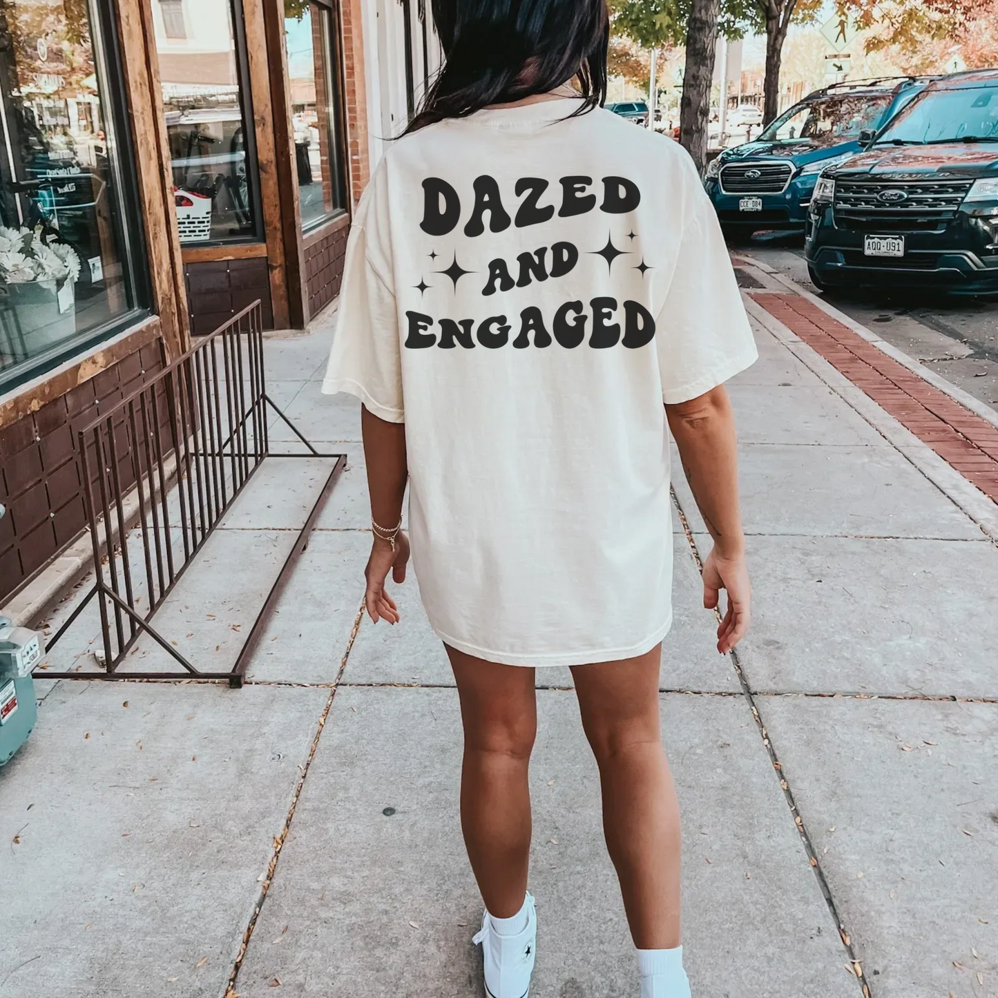 Custom Dazed and Engaged, Boozed and Confused Comfort Colors Bachelorette Party Shirts