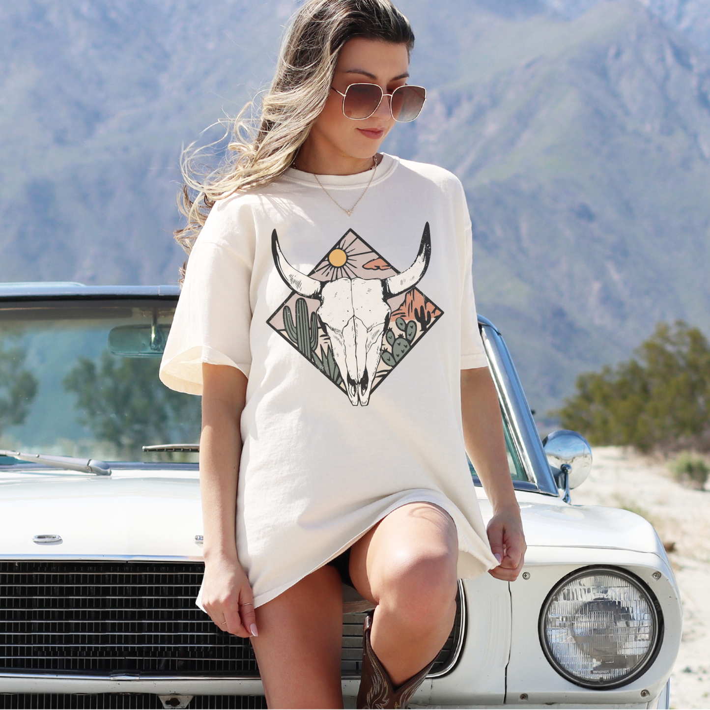 Desert Skull Comfort Colors Shirt