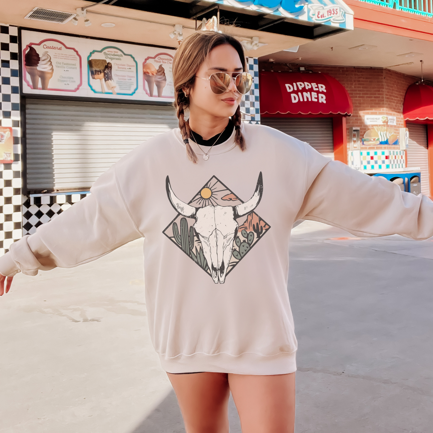 Desert Skull Sweatshirt