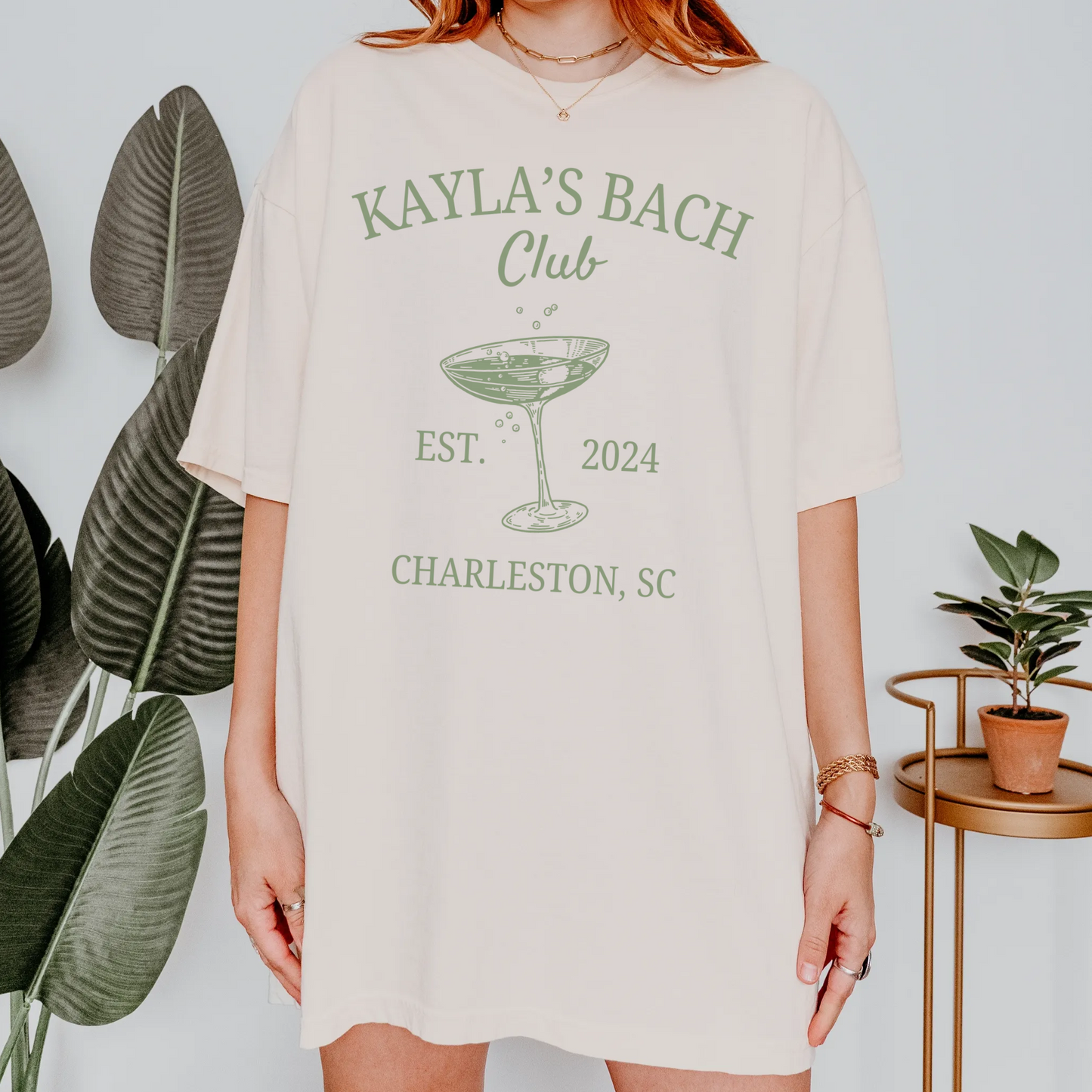 Custom Name and City Cocktail Bachelorette Shirt