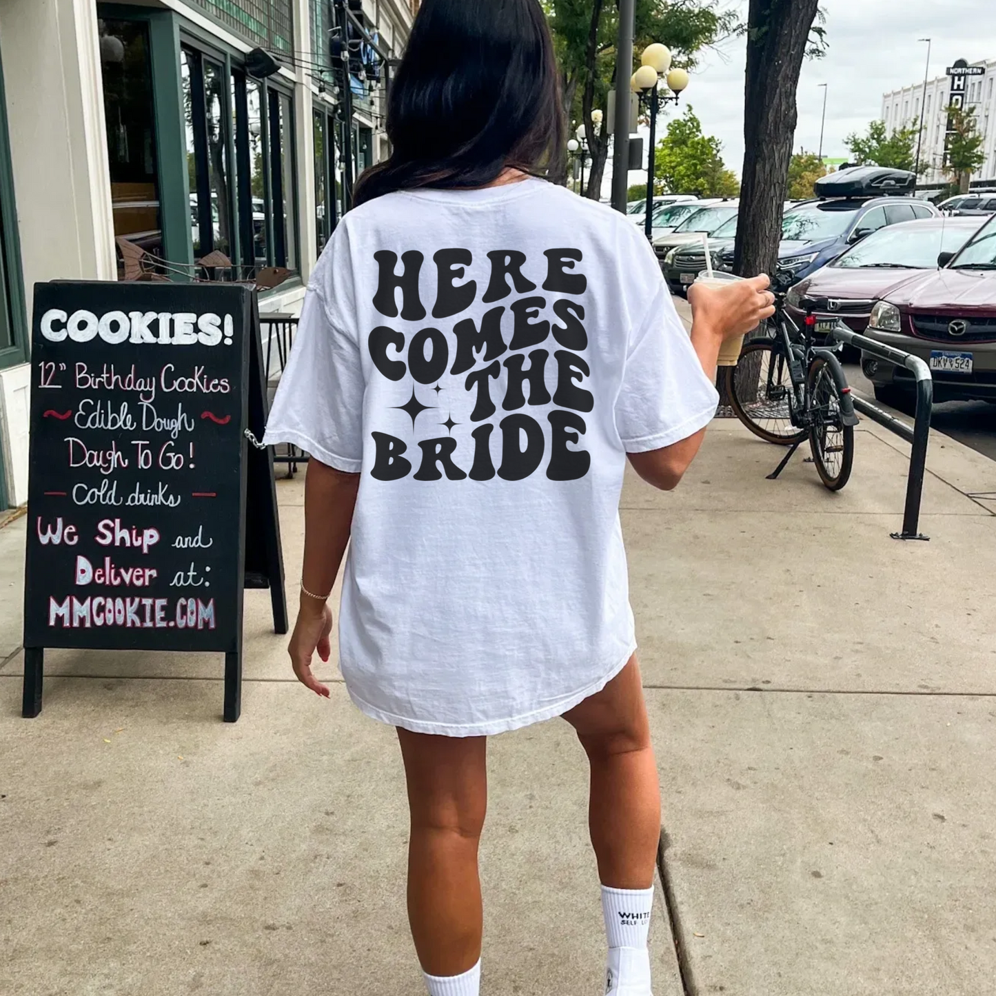 Custom Here Comes The Bride, Here Comes The Party Comfort Colors Bachelorette Party Shirts