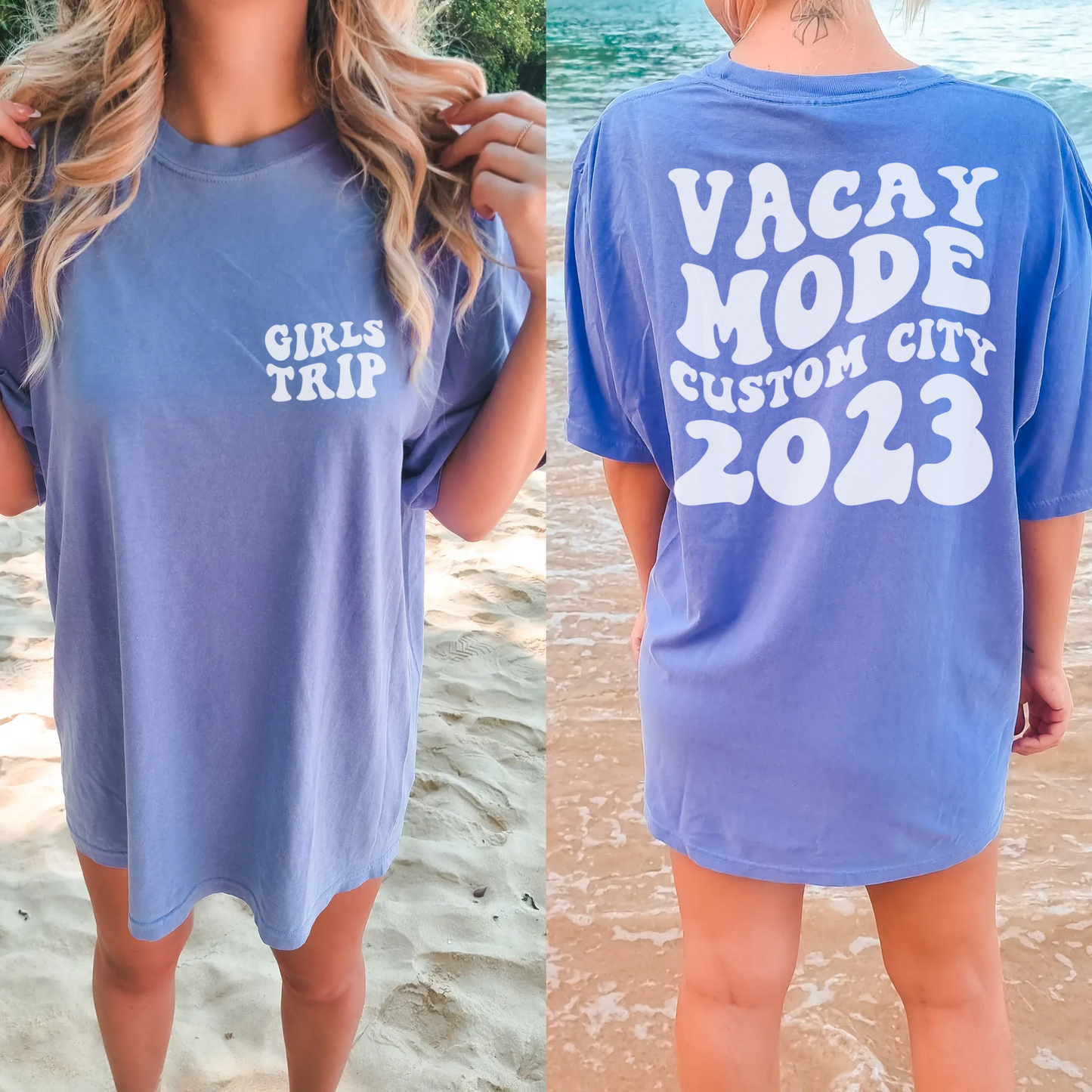 Custom Vacay Mode Girls Trip Shirt