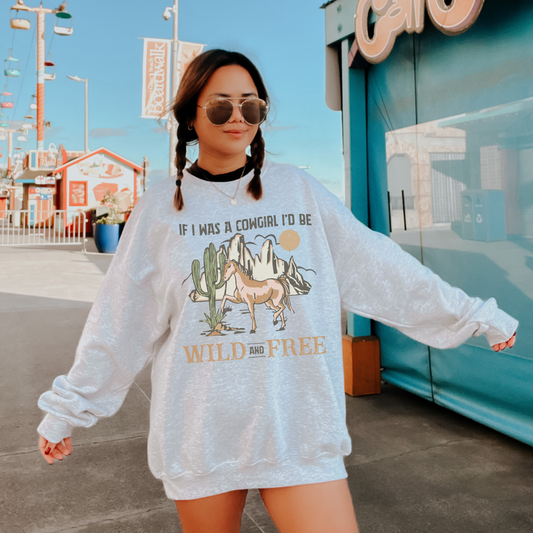 Distressed Cowgirl Sweatshirt